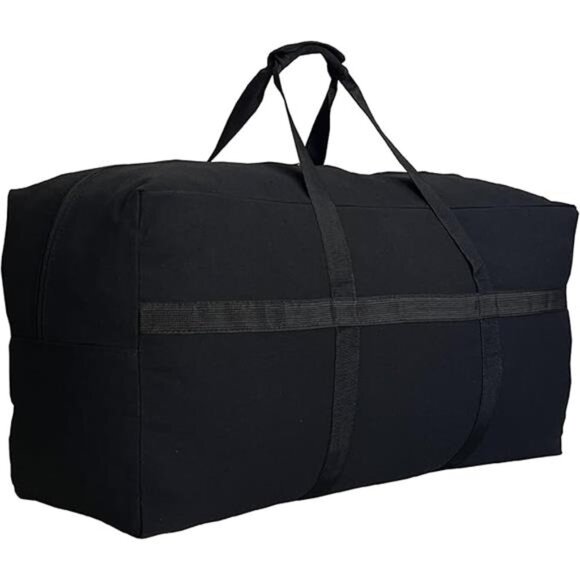 Extra Large Canvas Duffel Bag Big Foldable Travel Storage Bag for Clothes Beddin - Picture 8 of 8